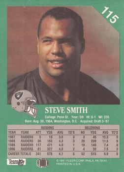1991 Fleer #115 Steve Smith Back