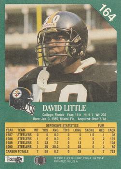 1991 Fleer #164 David Little Back