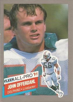 1991 Fleer - All-Pro '91 #14 John Offerdahl Front