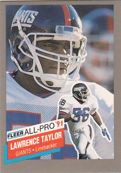 1991 Fleer - All-Pro '91 #15 Lawrence Taylor Front