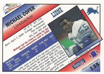 1991 Pacific #135 Michael Cofer Back