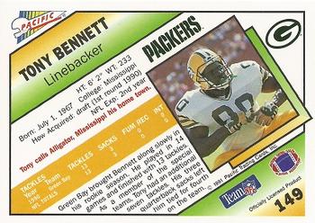 1991 Pacific #149 Tony Bennett Back