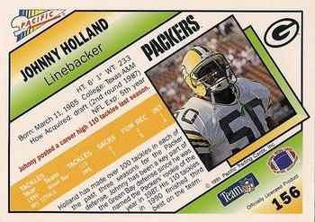 1991 Pacific #156 Johnny Holland Back