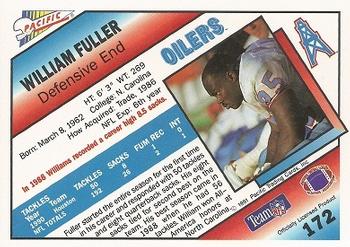 1991 Pacific #172 William Fuller Back