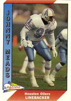 1990 Score Football #492 Johnny Meads Houston Oilers Official  NFL Trading Card (from Factory Set Break) : Collectibles & Fine Art