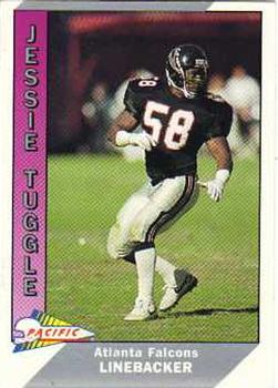 1991 Pacific #19 Jessie Tuggle Front