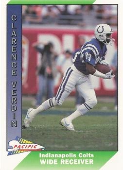 1991 Pacific #201 Clarence Verdin Front