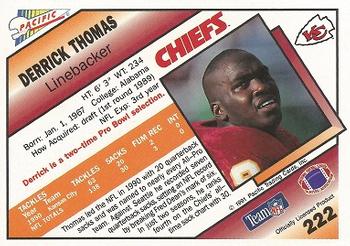 1991 Pacific #222 Derrick Thomas Back