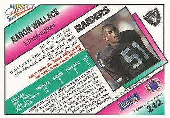 1991 Pacific #242 Aaron Wallace Back
