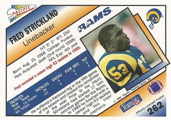 1991 Pacific #262 Fred Strickland Back