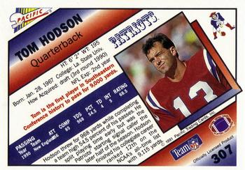 1991 Pacific #307 Tom Hodson Back