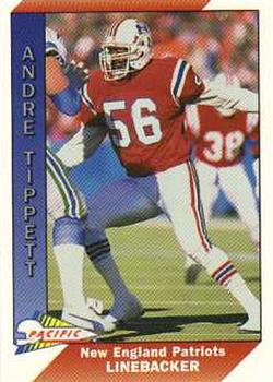 1991 Pacific #315 Andre Tippett Front