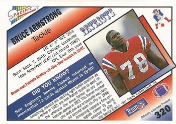 1991 Pacific #320 Bruce Armstrong Back