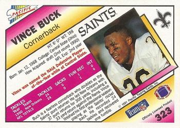 1991 Pacific #323 Vince Buck Back