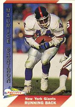 1991 Pacific #342 Maurice Carthon Front