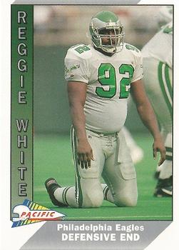 1991 Pacific #395 Reggie White Front