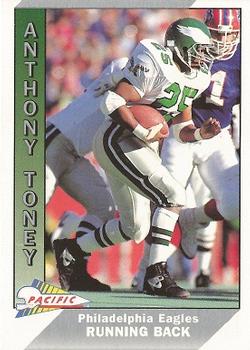 1991 Pacific #398 Anthony Toney Front