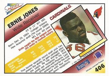 1991 Pacific #406 Ernie Jones Back