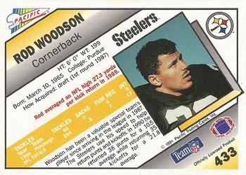 1991 Pacific #433 Rod Woodson Back