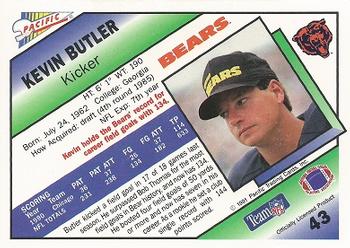 1991 Pacific #43 Kevin Butler Back