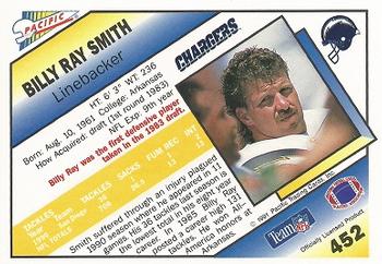 1991 Pacific #452 Billy Ray Smith Back