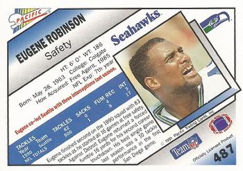 1991 Pacific #487 Eugene Robinson Back