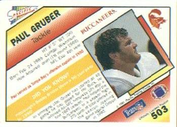 1991 Pacific #503 Paul Gruber Back