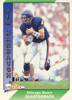 1991 Pacific #49 Jim Harbaugh Front