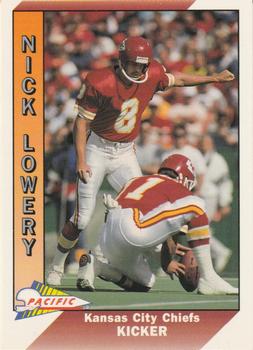 1991 Pacific #210 Nick Lowery Front