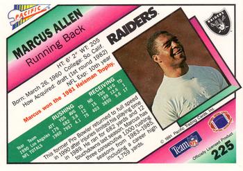 1991 Pacific #225 Marcus Allen Back