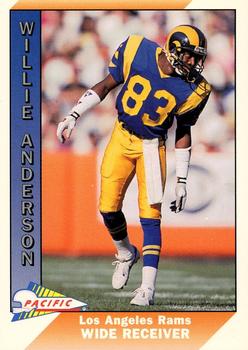 1991 Pacific #245 Willie Anderson Front