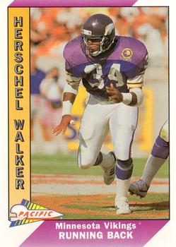 1991 Pacific #299 Herschel Walker Front