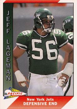1991 Pacific #368 Jeff Lageman Front
