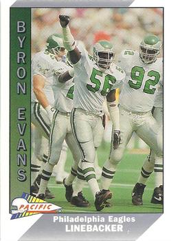 1991 Pacific #386 Byron Evans Front