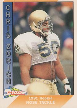 1991 Pacific #541 Chris Zorich Front