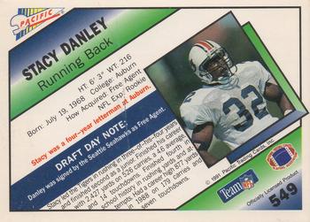 1991 Pacific #549 Stacy Danley Back