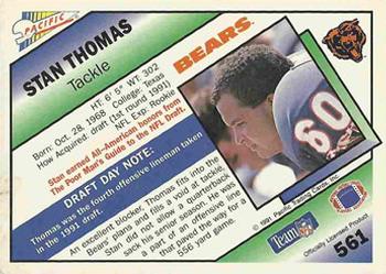 1991 Pacific #561 Stan Thomas Back