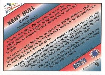1991 Pacific - Pacific Picks the Pros Silver #9 Kent Hull Back