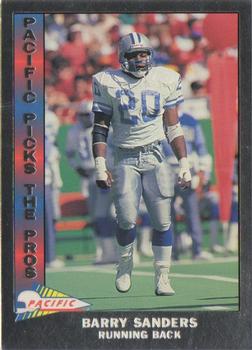 1991 Pacific - Pacific Picks the Pros Silver #11 Barry Sanders Front