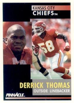 1991 Pinnacle #100 Derrick Thomas Front