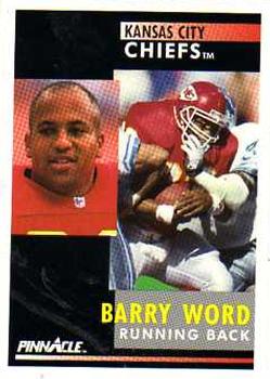 1991 Pinnacle #102 Barry Word Front