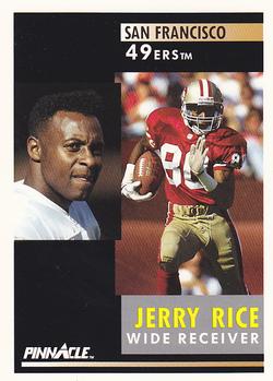 1991 Pinnacle #103 Jerry Rice Front