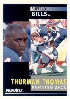 1991 Pinnacle #107 Thurman Thomas Front