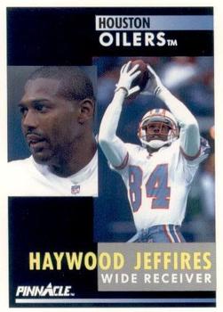1991 Pinnacle #111 Haywood Jeffires Front