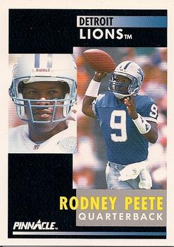 1991 Pinnacle #112 Rodney Peete Front