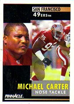1991 Pinnacle #115 Michael Carter Front