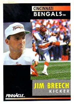 1991 Pinnacle #16 Jim Breech Front