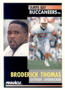 1991 Pinnacle #187 Broderick Thomas Front