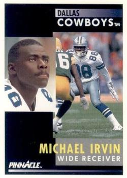 1991 Pinnacle #199 Michael Irvin Front