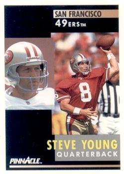 1991 Pinnacle #201 Steve Young Front